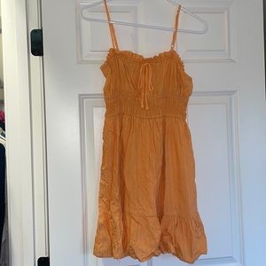 orange summer dress